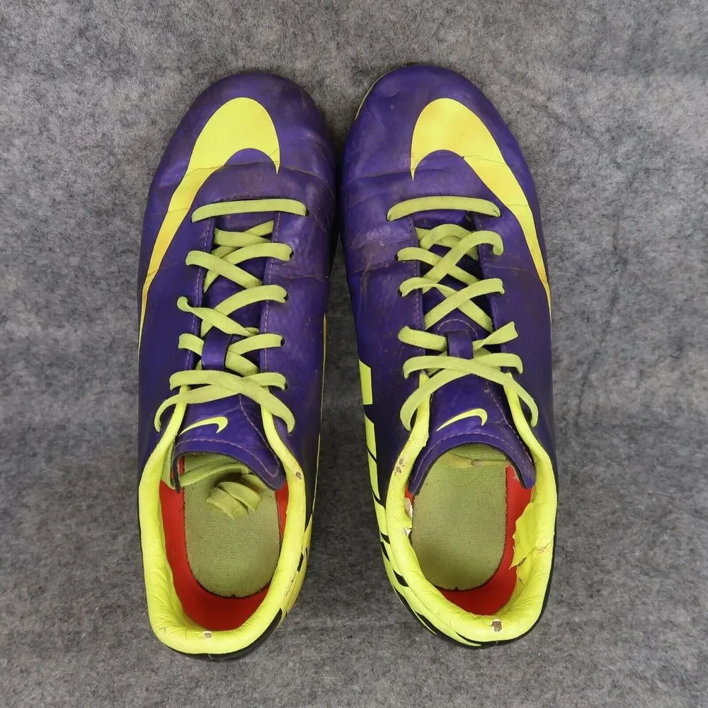 Nike Shoes Kids 5 Cleats Soccer Mercurial FG Sports Athletic Purple Volt Youth